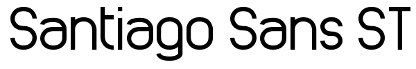 Santiago Sans ST font preview